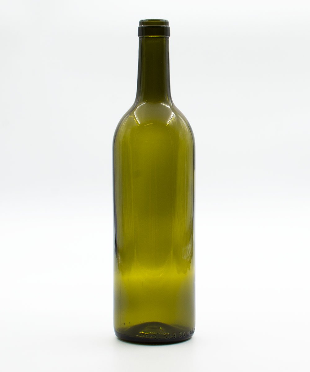 Bouteilles de vin Bordelaise vert foncé 75 cl par 12 - Tom Press